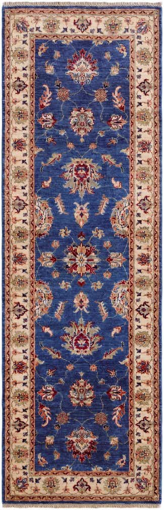 2' 8 x 8' 5 Hand Knotted Peshawar Ziegler Runner Rug