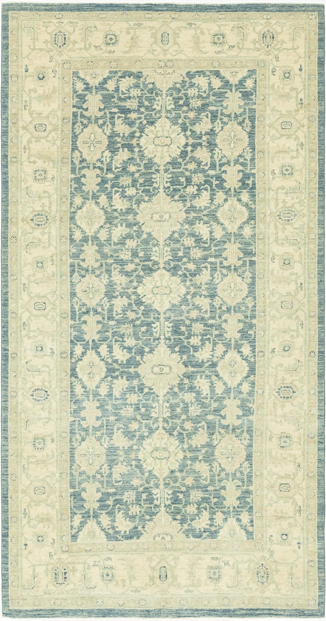 155cm x 305cm  Hand Knotted Peshawar Ziegler Runner Rug