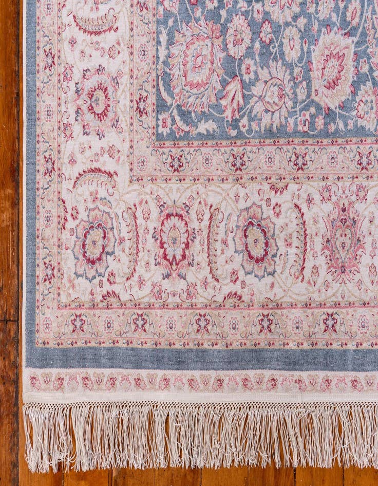 Detail image of 2' 7 x 9' 10 Qom Bamboo Silk Runner Rug