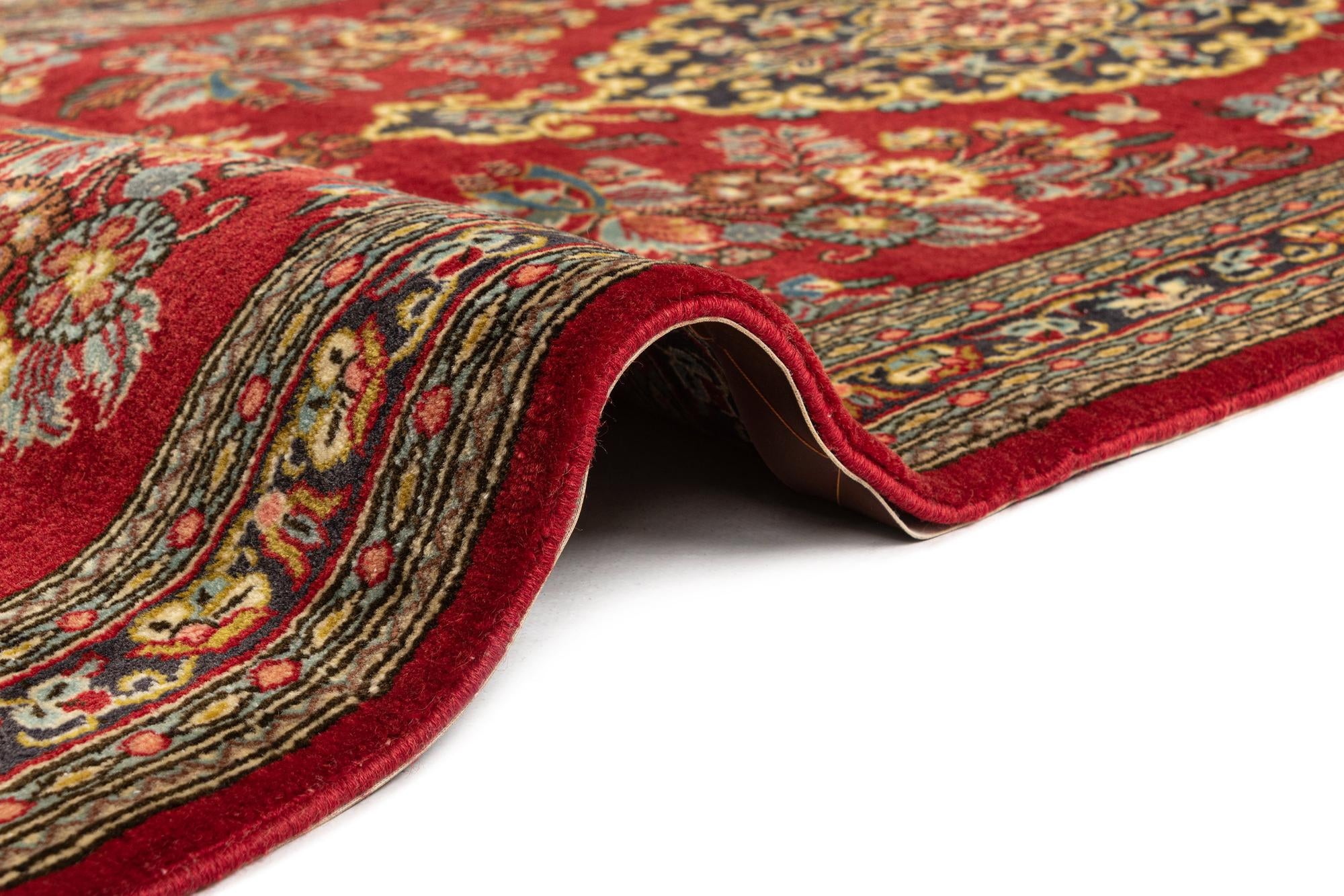 2' 7 x 6' 9 Hand Knotted Qom Persian Runner Rug