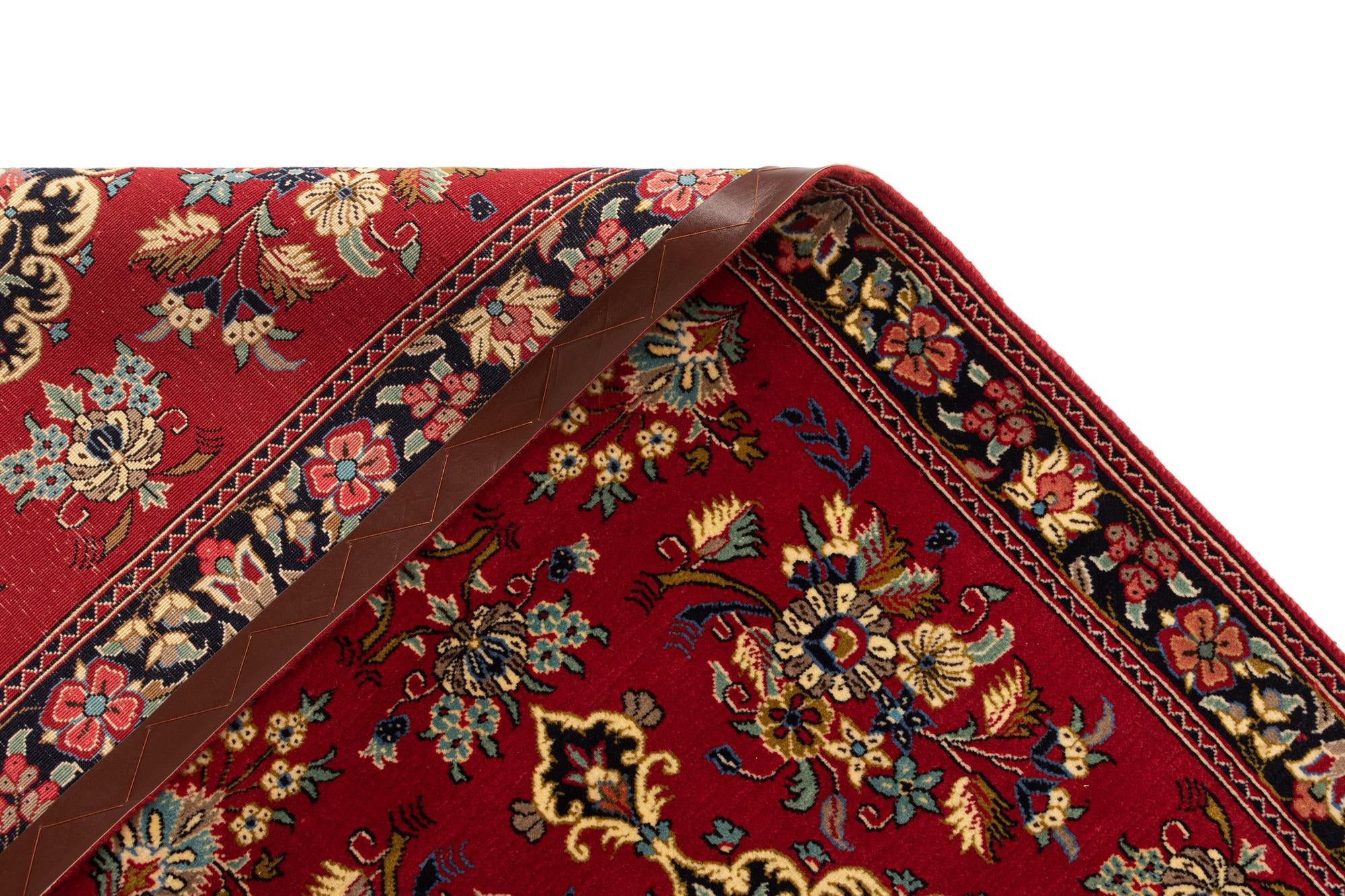 2' 7 x 7' 3 Hand Knotted Qom Persian Runner Rug