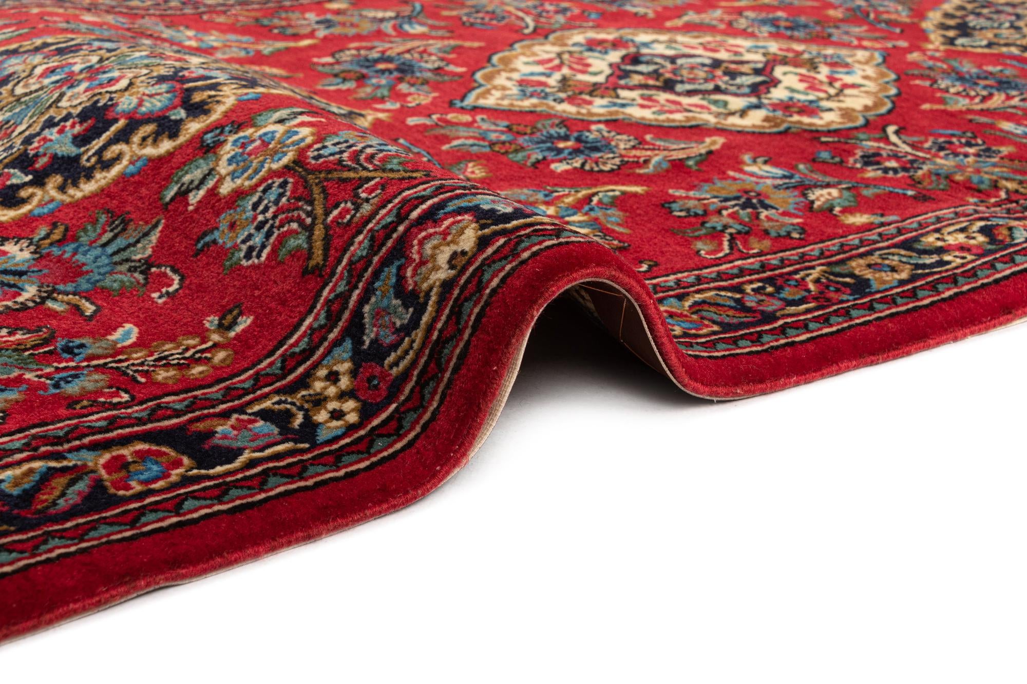 2' 8 x 6' 8 Hand Knotted Qom Persian Runner Rug