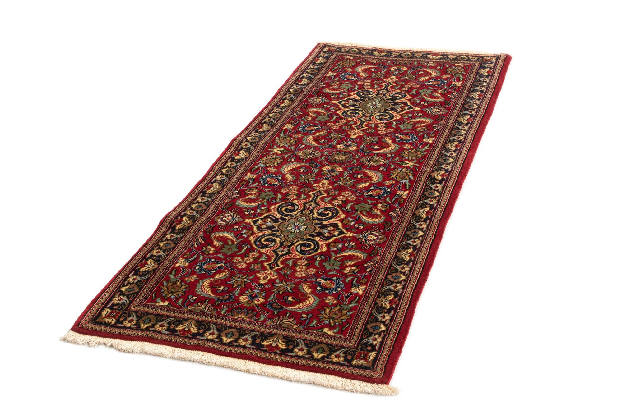 2' 9 x 6' 9 Hand Knotted Qom Persian Runner Rug