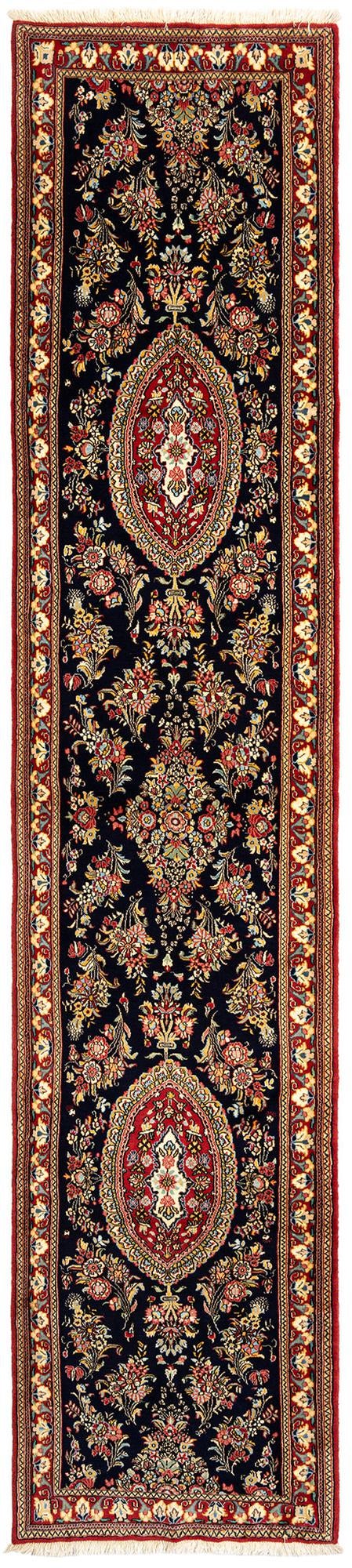 2' 11 x 13' 5 Hand Knotted Qom Persian Runner Rug