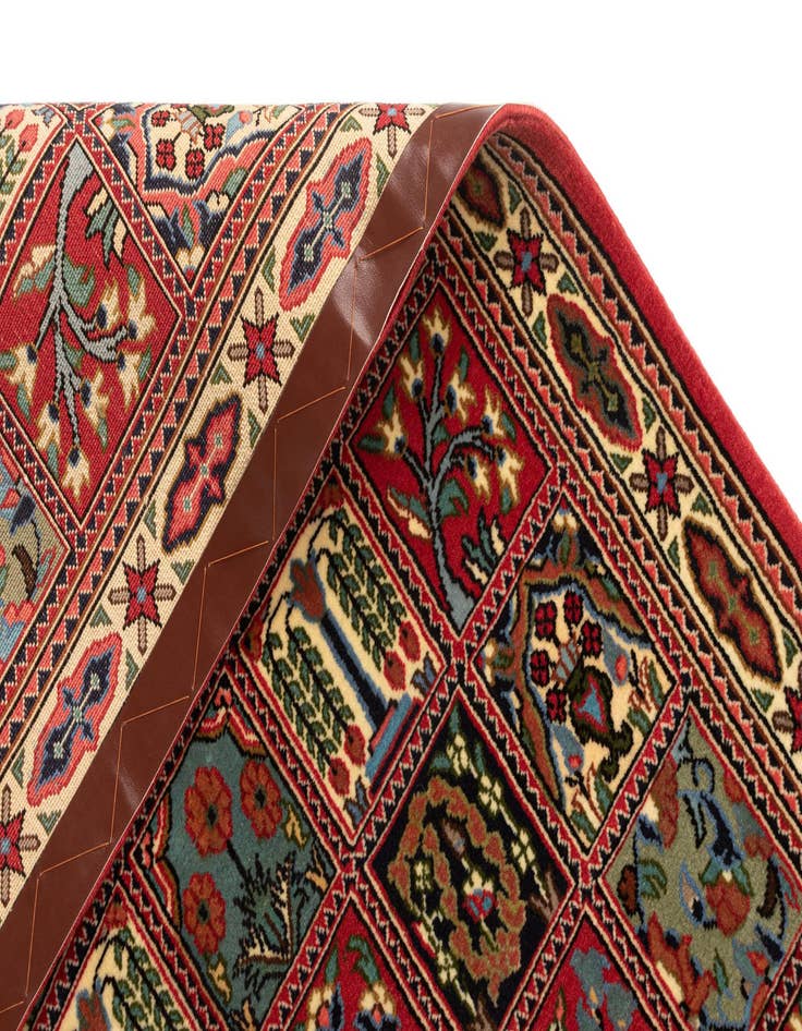 Detail image of 2' 7 x 13'  Hand Knotted Qom Persian Runner Rug