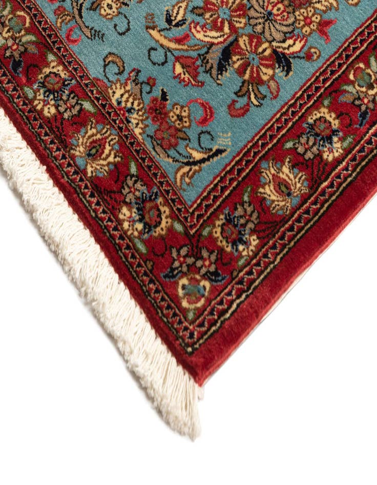 Detail image of 2' 7 x 13' 3 Hand Knotted Qom Persian Runner Rug