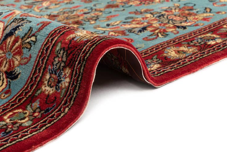 Detail image of 2' 7 x 13' 3 Hand Knotted Qom Persian Runner Rug
