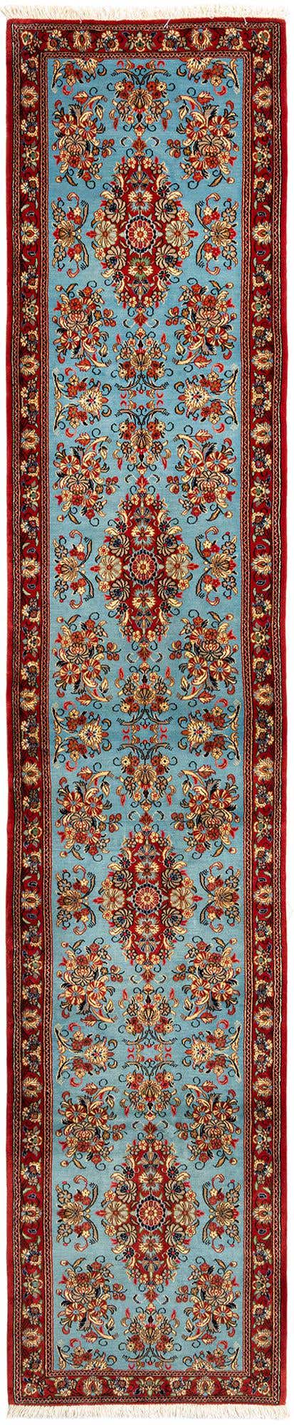 2' 7 x 13' 3 Hand Knotted Qom Persian Runner Rug