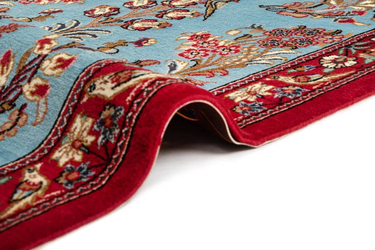 Detail image of 2' 7 x 12' 11 Hand Knotted Qom Persian Runner Rug