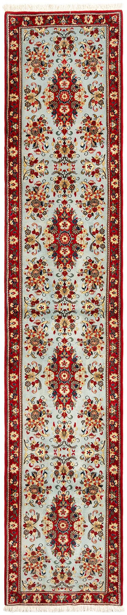 2' 7 x 13' Hand Knotted Qom Persian Runner Rug