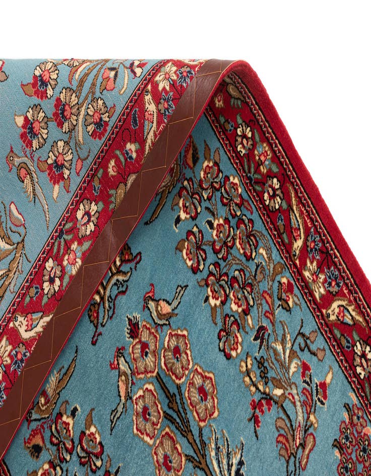 Detail image of 2' 7 x 13' 1  Hand Knotted Qom Persian Runner Rug