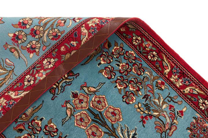 2' 7 x 13' 1 Hand Knotted Qom Persian Runner Rug