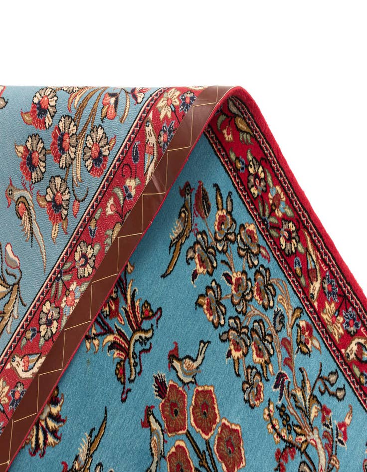 Detail image of 2' 7 x 13' 11  Hand Knotted Qom Persian Runner Rug