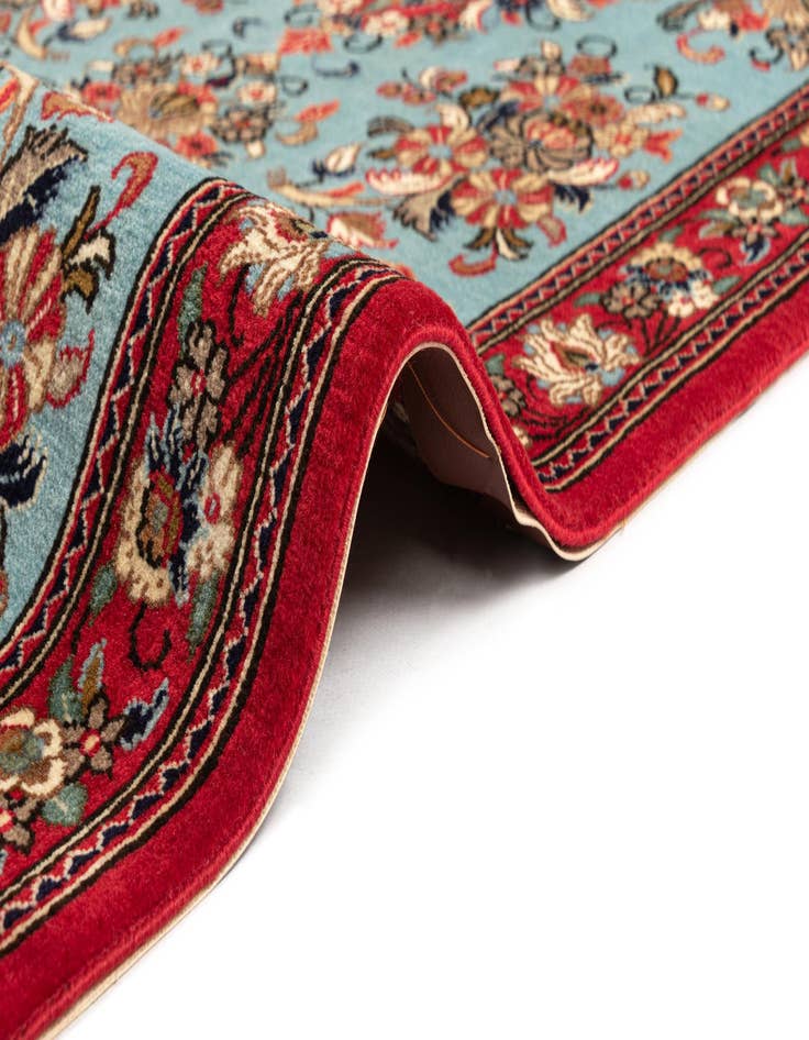 Detail image of 2' 8 x 12' 11  Hand Knotted Qom Persian Runner Rug