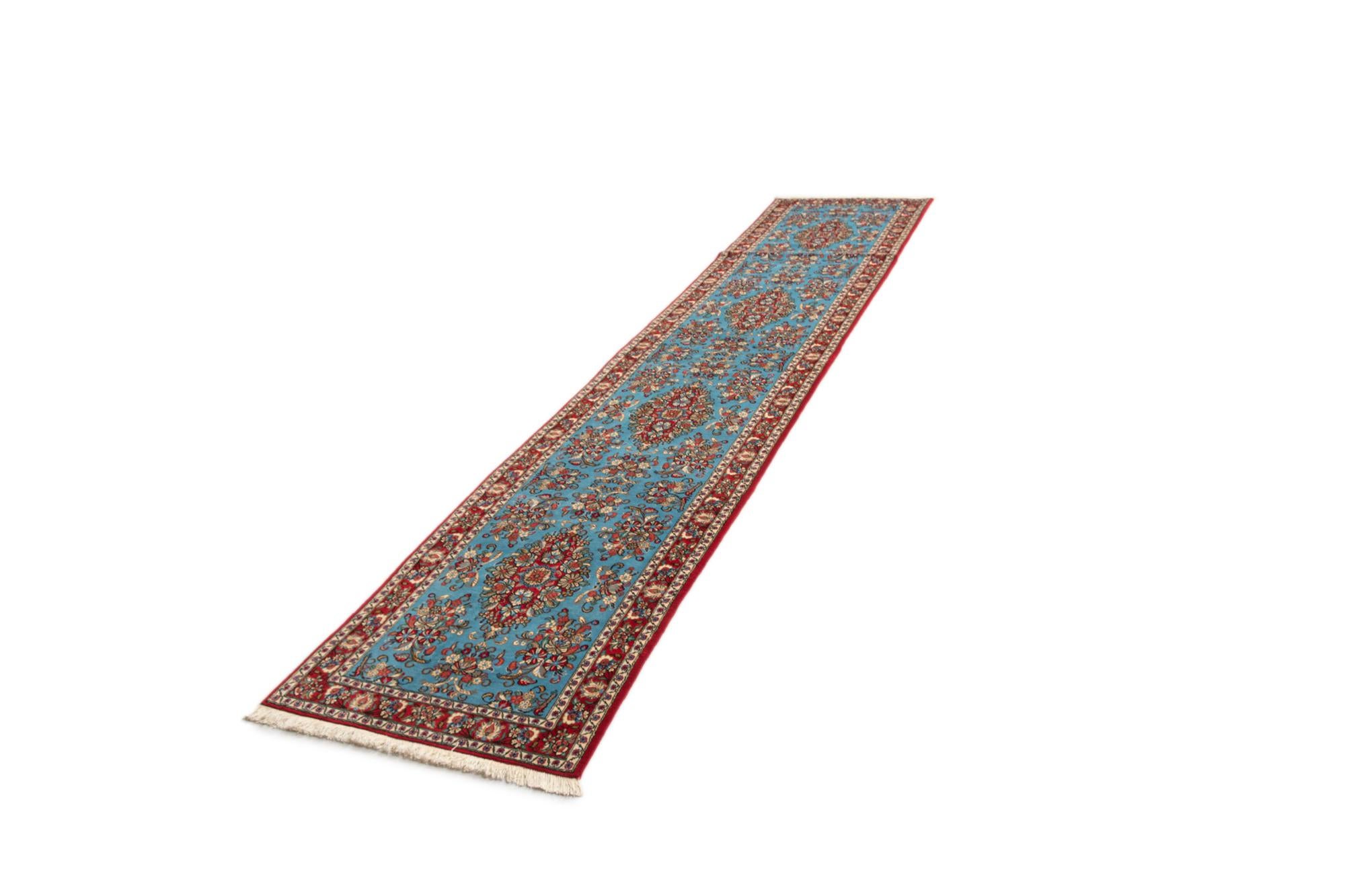 2' 8 x 12' 10 Hand Knotted Qom Persian Runner Rug