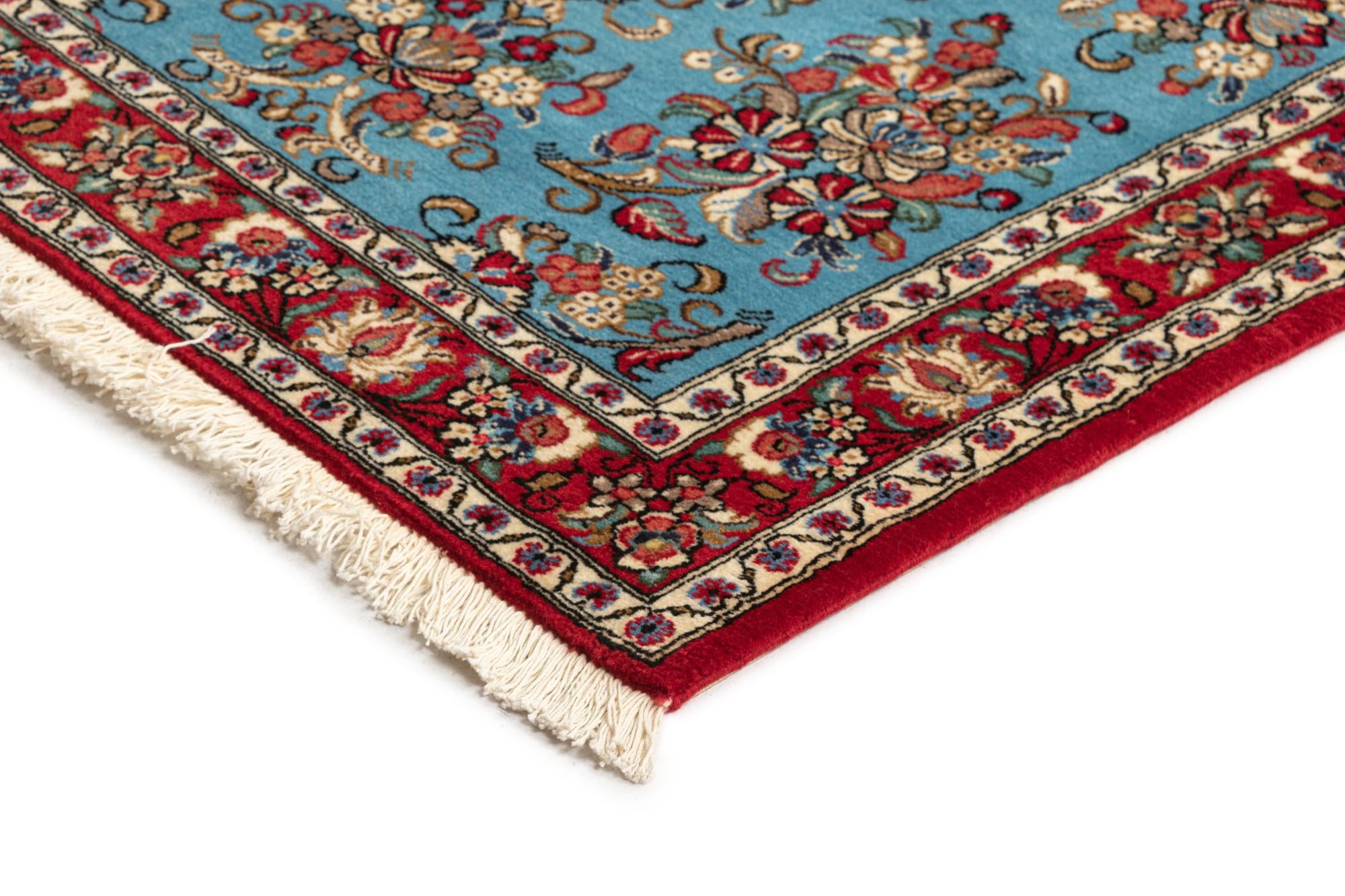 2' 8 x 12' 10 Hand Knotted Qom Persian Runner Rug