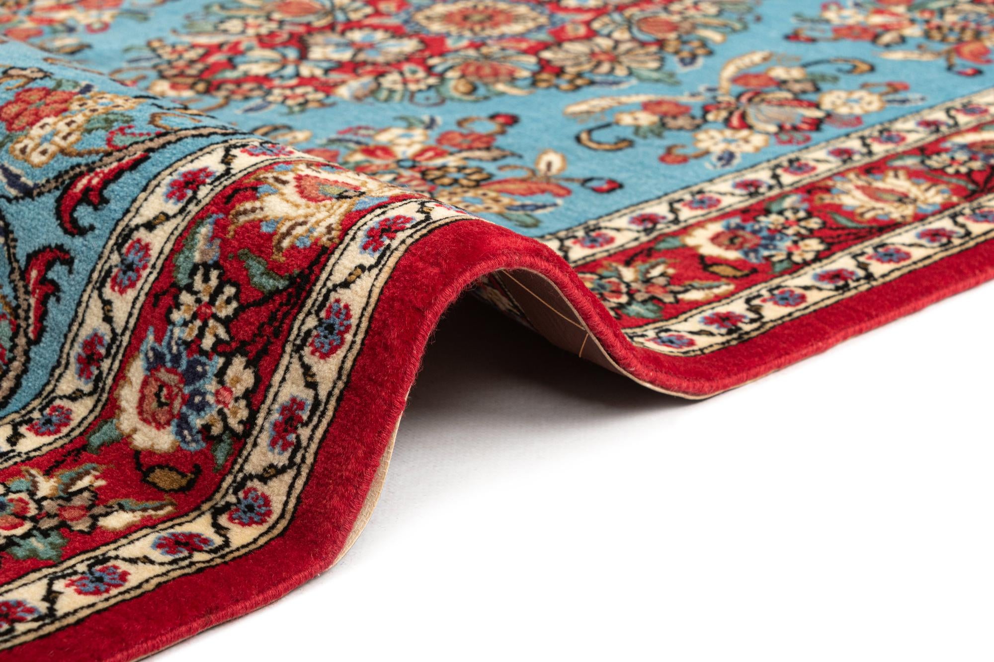 2' 8 x 12' 10 Hand Knotted Qom Persian Runner Rug