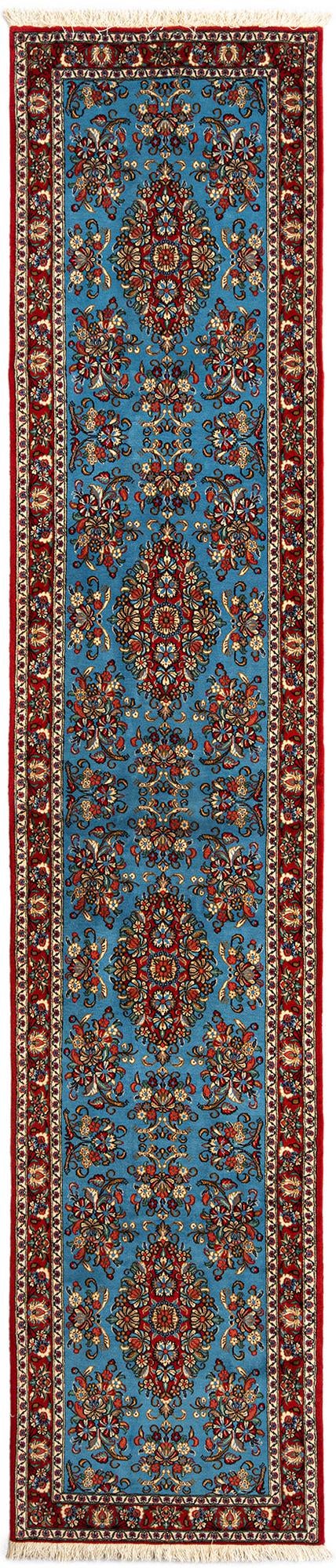 2' 8 x 12' 10 Hand Knotted Qom Persian Runner Rug
