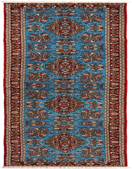 Detail image of 2' 8 x 12' 10 Hand Knotted Qom Persian Runner Rug