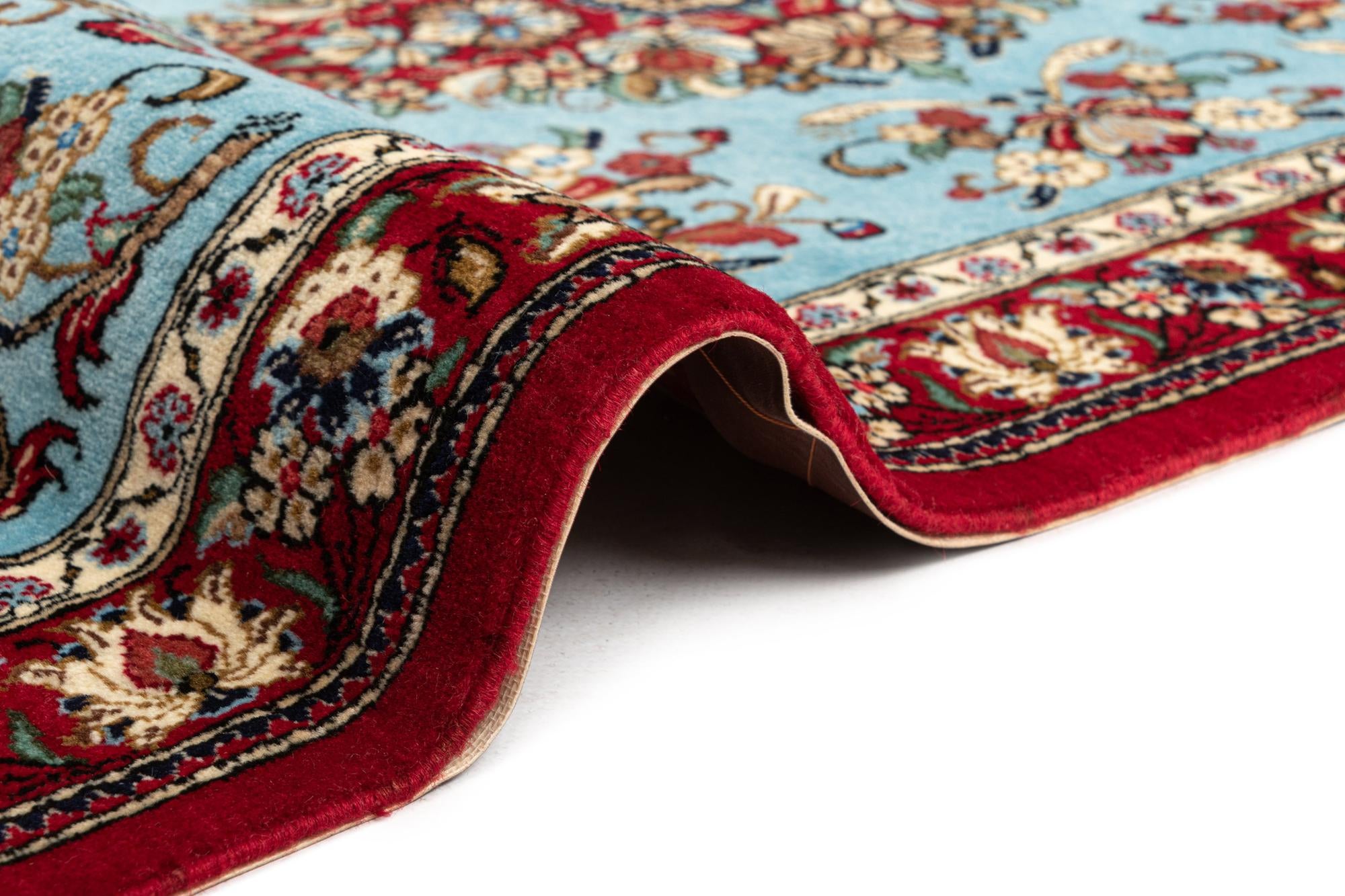2' 8 x 12' 10 Hand Knotted Qom Persian Runner Rug