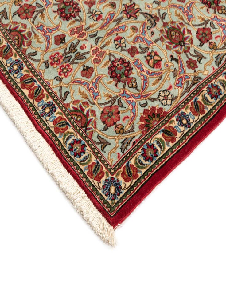 Detail image of 2' 7 x 6' 6  Hand Knotted Qom Persian Runner Rug