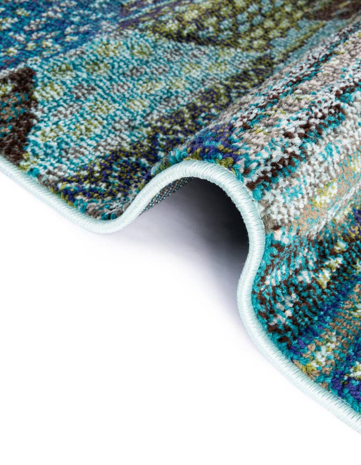 Detail image of 2' 7 x 10'  Washable Santa Fe Runner Rug