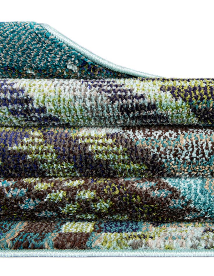 Detail image of 2' 7 x 10'  Washable Santa Fe Runner Rug