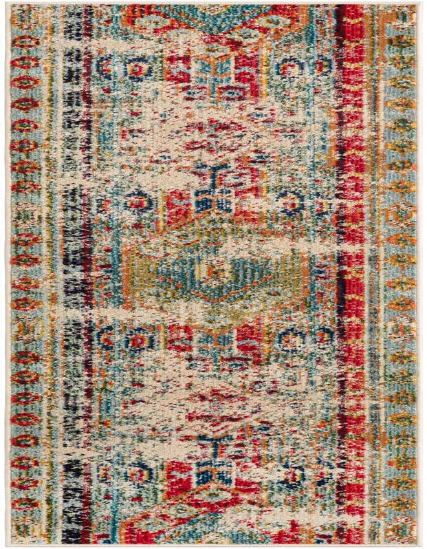 Detail image of 2' 2 x 6' 9 Washable Santa Fe Runner Rug