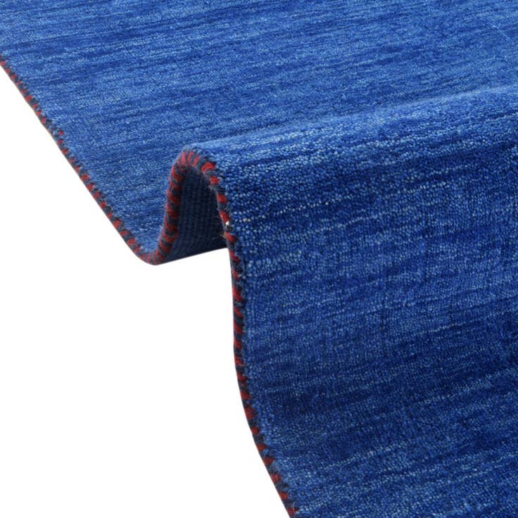 Detail image of 2' 7 x 16' 5 Solid Gabbeh Wool Runner Rug