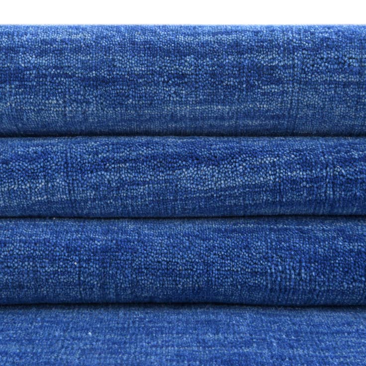 Detail image of 2' 7 x 16' 5 Solid Gabbeh Wool Runner Rug