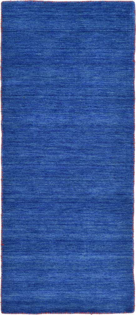 2' 7 x 6' 7 Solid Gabbeh Wool Runner Rug