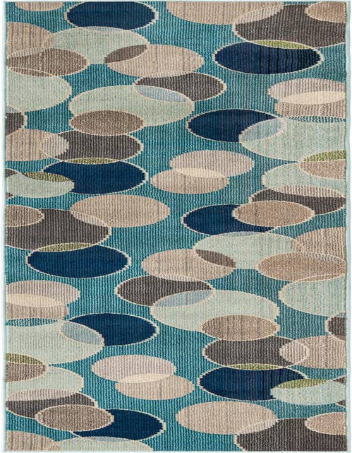 Detail image of 2' 7 x 10' Washable Spectrum Runner Rug