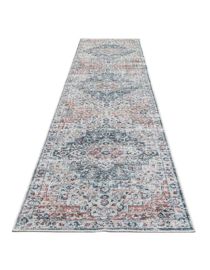 2' 7 x 12' Washable Timeless Runner Rug