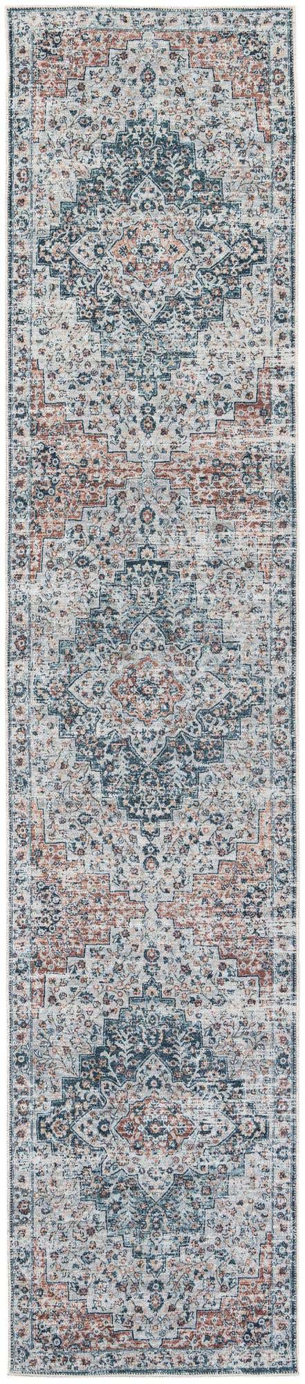2' 7 x 12' Washable Timeless Runner Rug