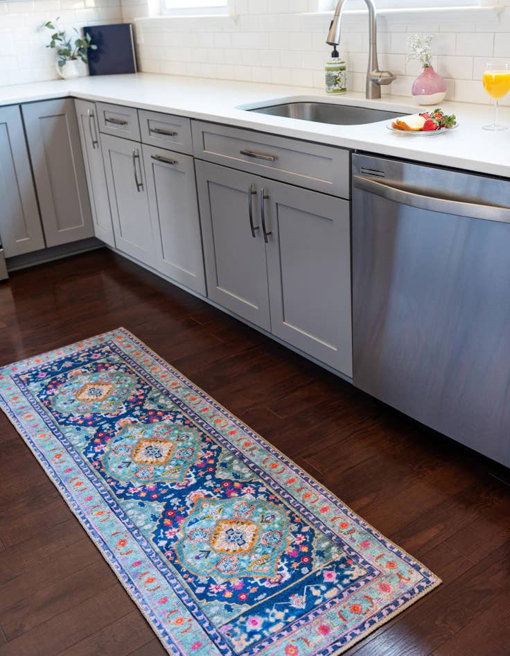 Detail image of 2' x 7' 10 Washable Timeless Runner Rug