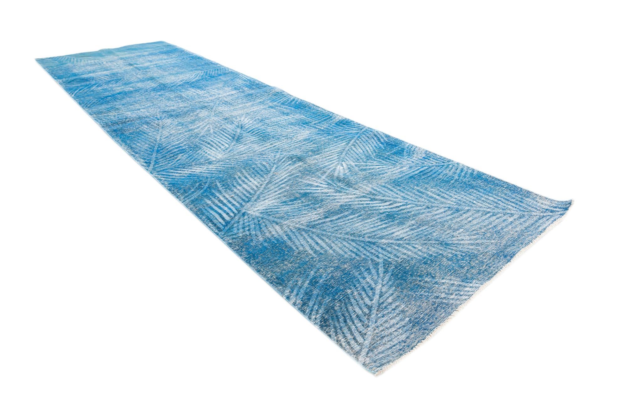 4' 4 x 15' 2 Hand Knotted Ultra Vintage Persian Wool Runner Rug