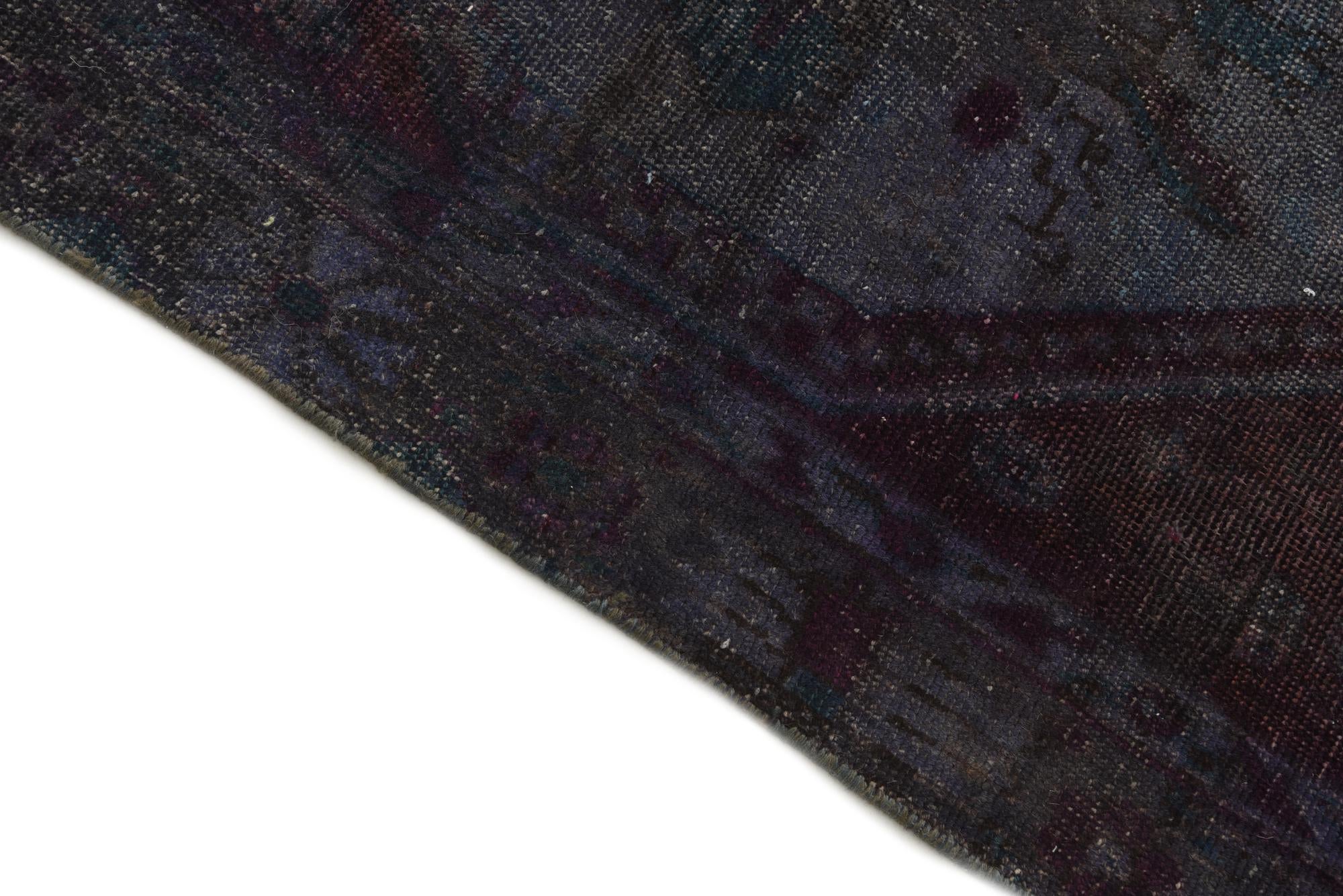 4' 9 x 12' 1 Hand Knotted Ultra Vintage Persian Wool Runner Rug