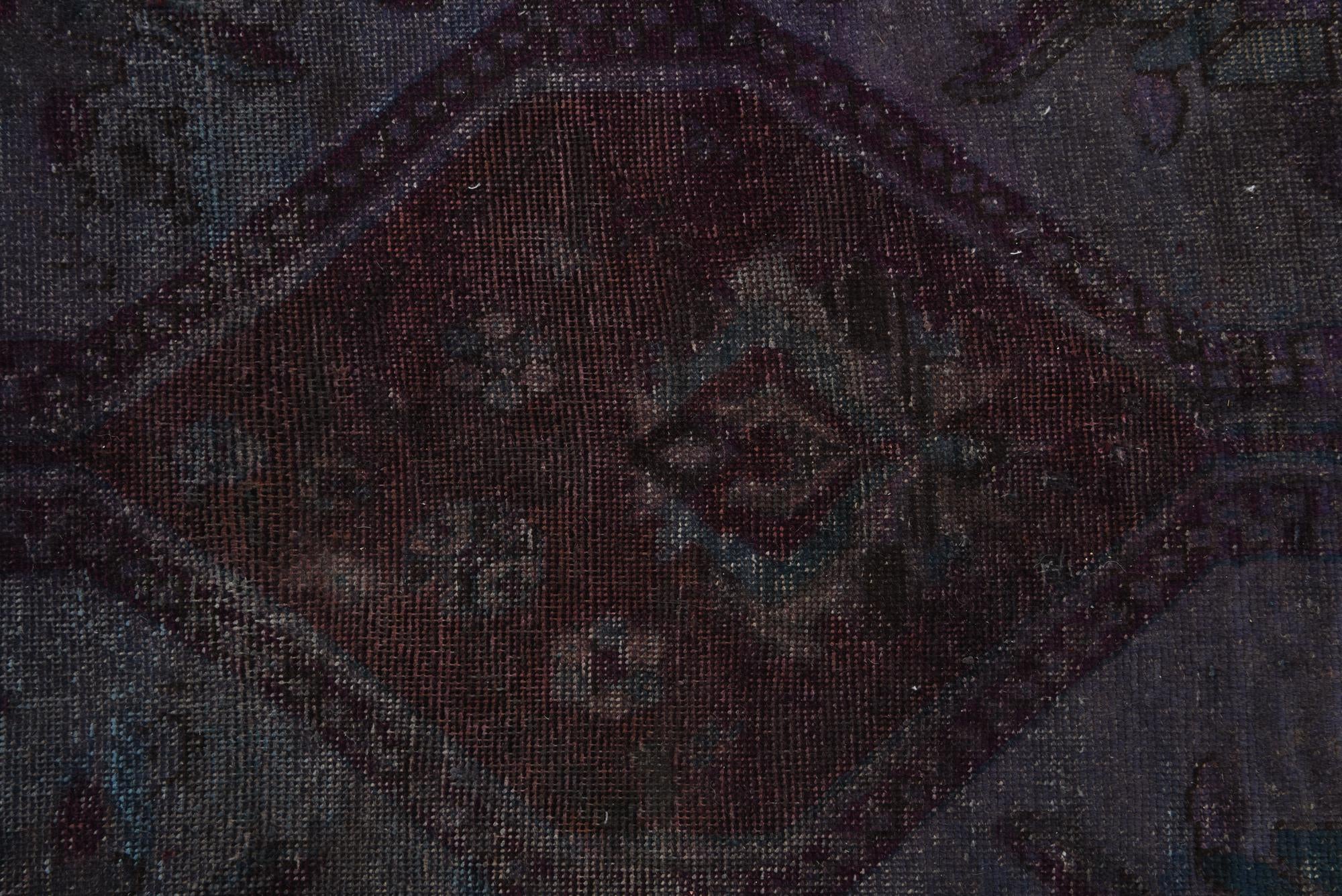 4' 9 x 12' 1 Hand Knotted Ultra Vintage Persian Wool Runner Rug