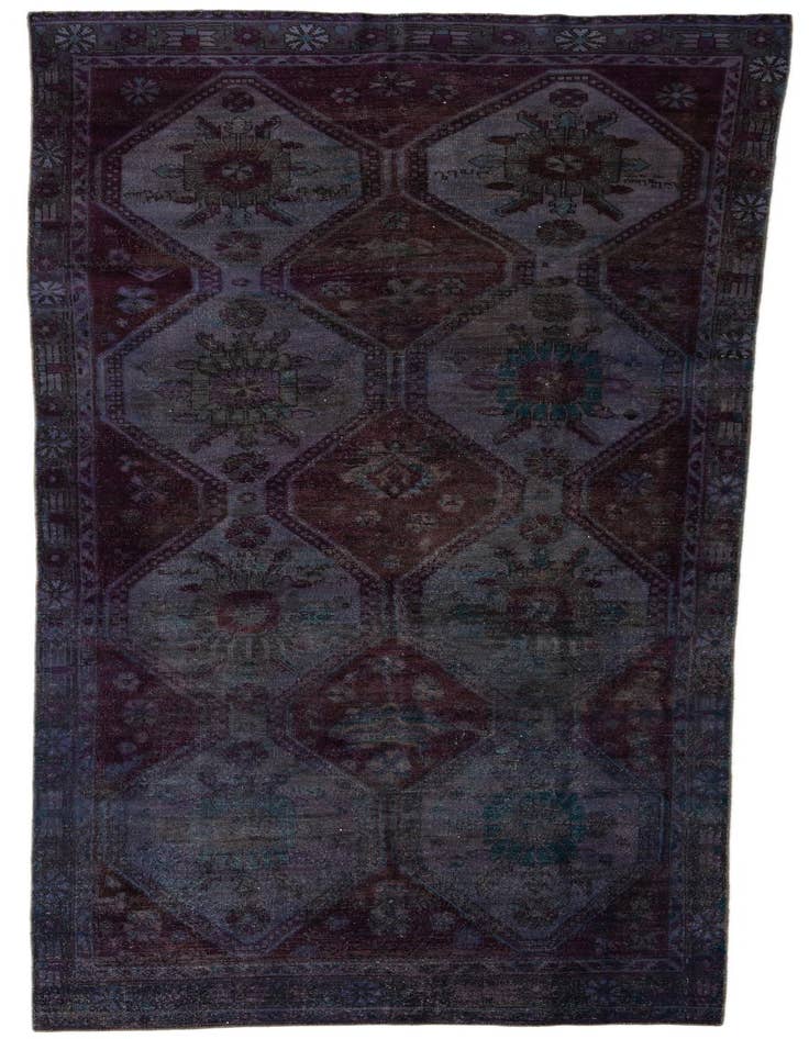 Detail image of 4' 9 x 12' 1 Hand Knotted Ultra Vintage Persian Wool Runner Rug