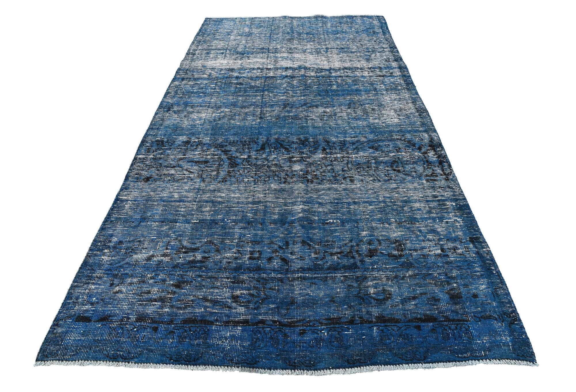 5' 8 x 11' 1 Hand Knotted Ultra Vintage Persian Wool Runner Rug