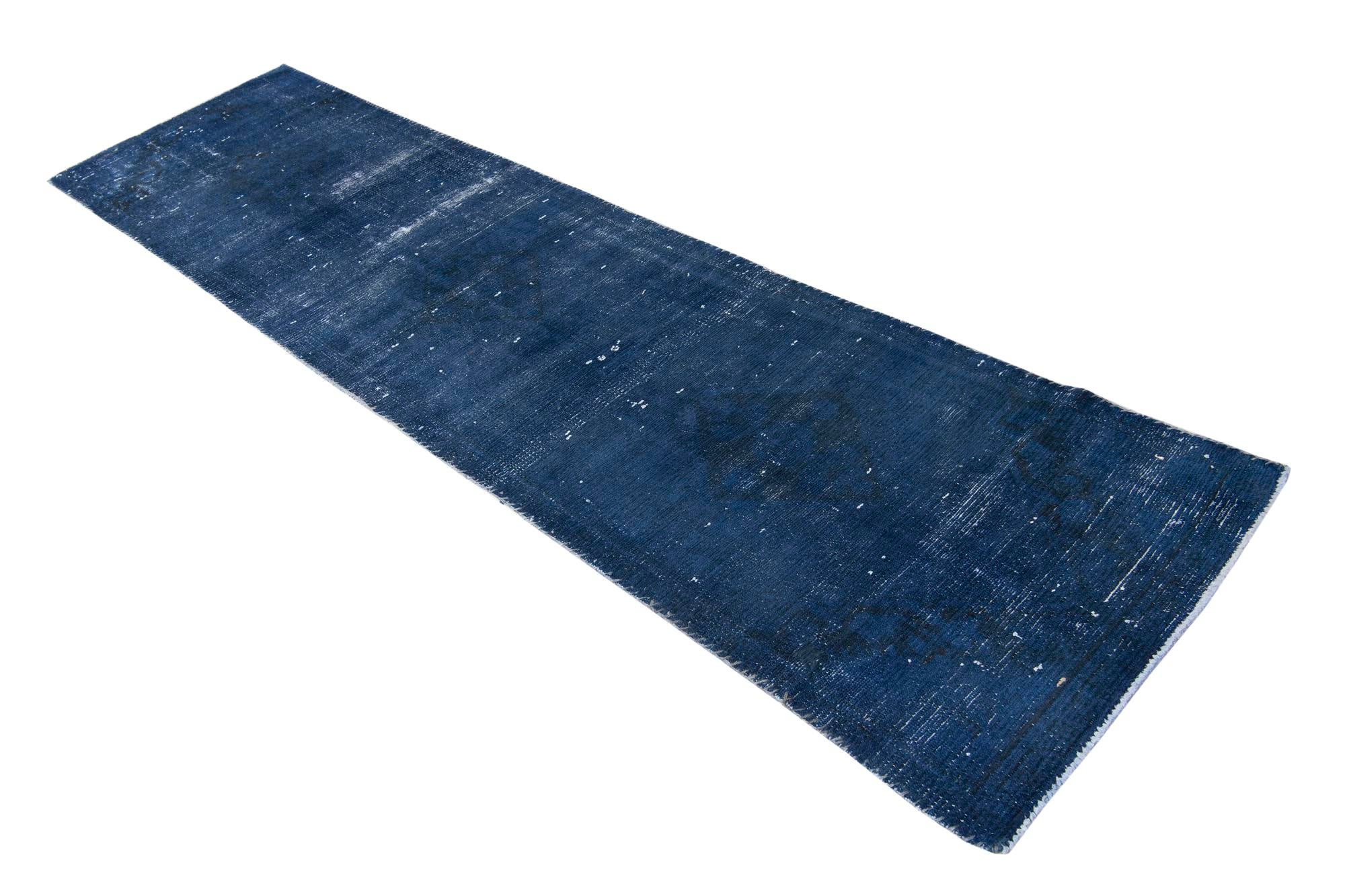 2' 5 x 9' 8 Hand Knotted Ultra Vintage Persian Wool Runner Rug