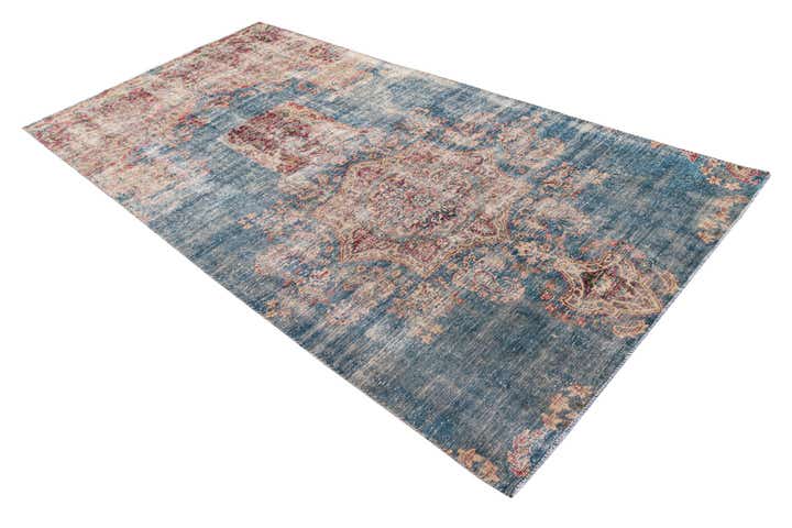 4' 9 x 9' 4 Hand Knotted Ultra Vintage Persian Wool Runner Rug