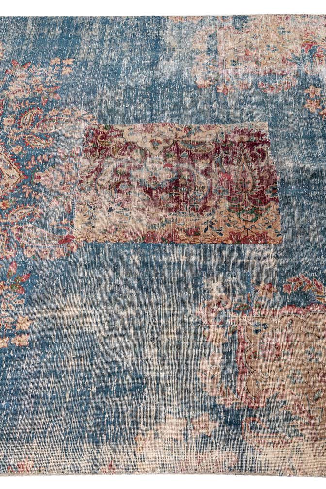 4' 9 x 9' 4 Hand Knotted Ultra Vintage Persian Wool Runner Rug