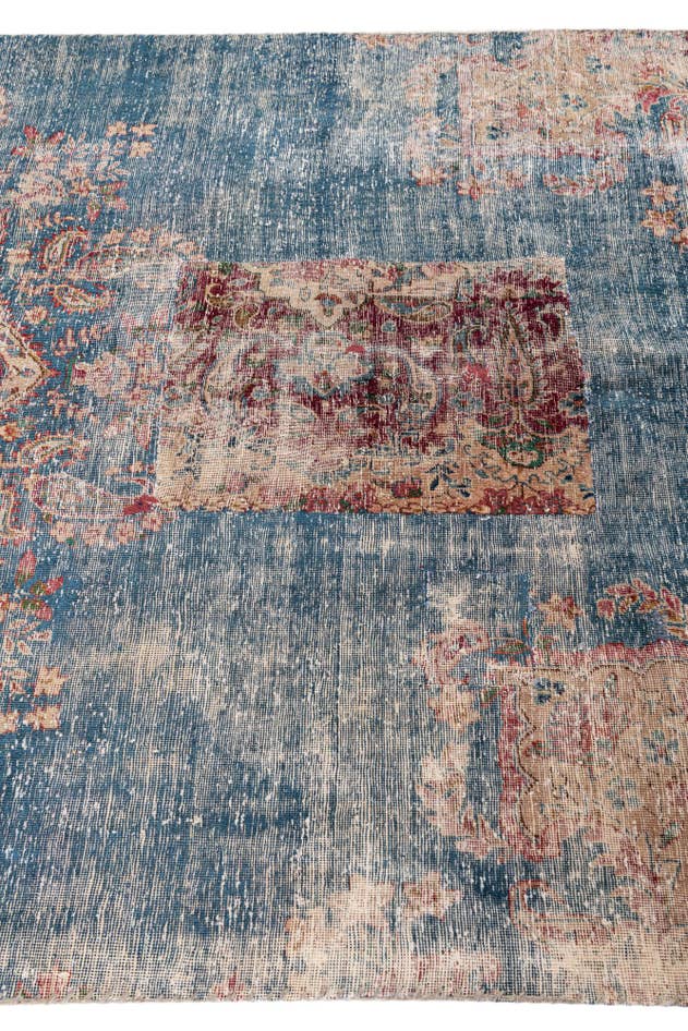 Detail image of 4' 9 x 9' 4 Hand Knotted Ultra Vintage Persian Wool Runner Rug