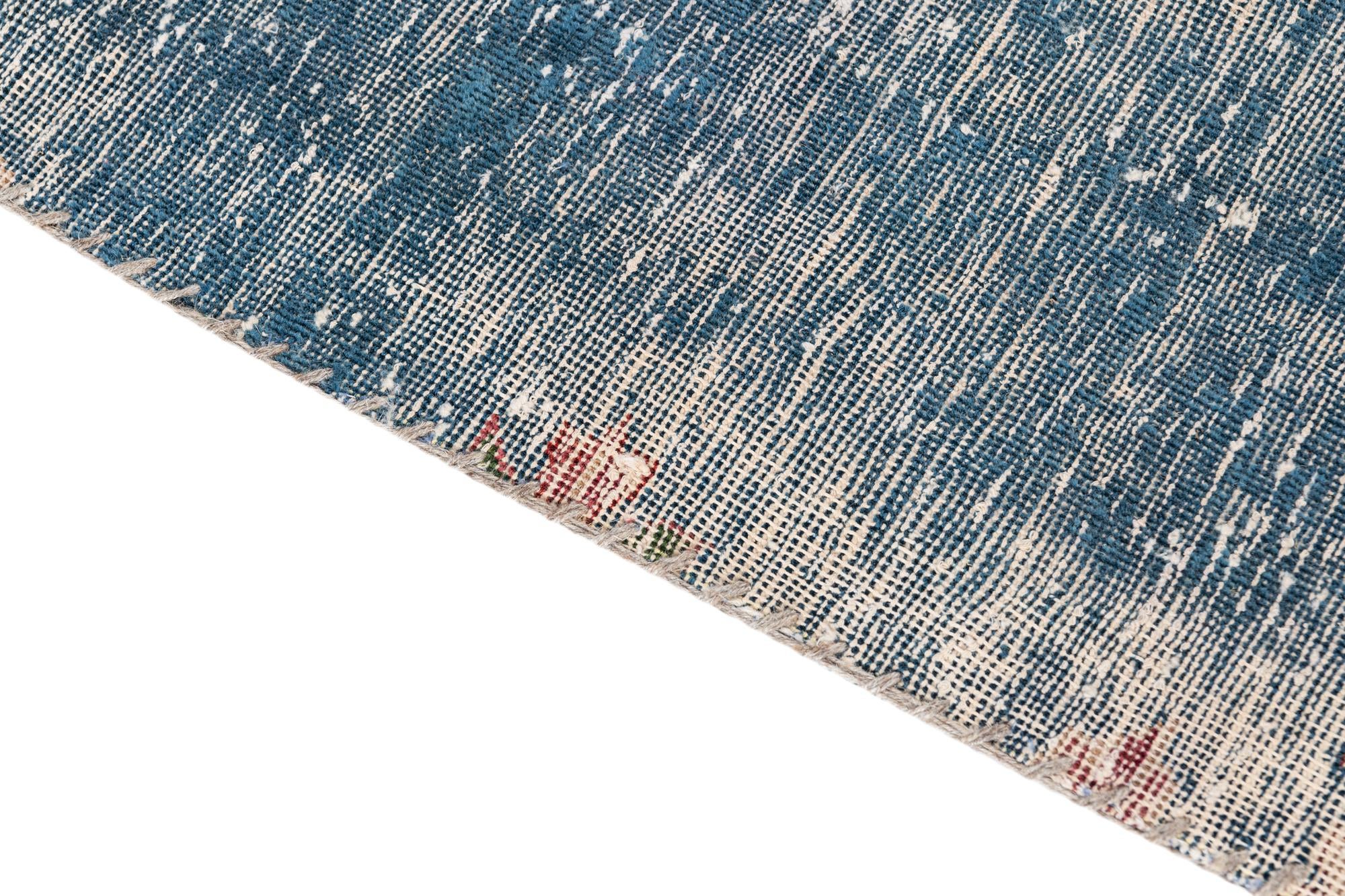 4' 9 x 9' 4 Hand Knotted Ultra Vintage Persian Wool Runner Rug