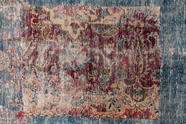 4' 9 x 9' 4 Hand Knotted Ultra Vintage Persian Wool Runner Rug