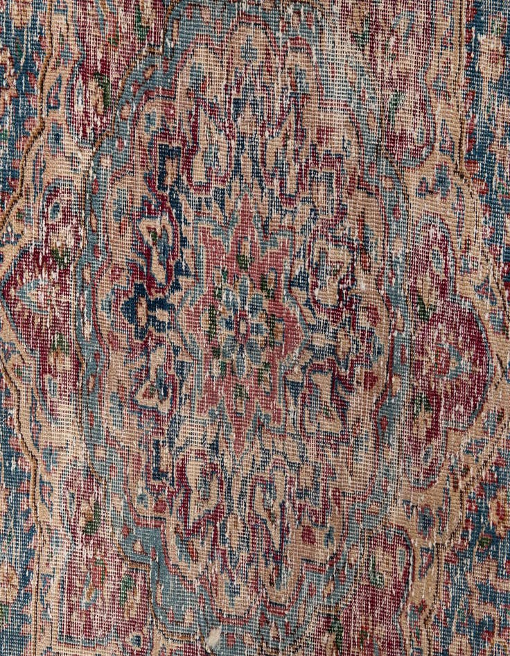 Detail image of 4' 9 x 9' 4  Hand Knotted Ultra Vintage Persian Wool Runner Rug