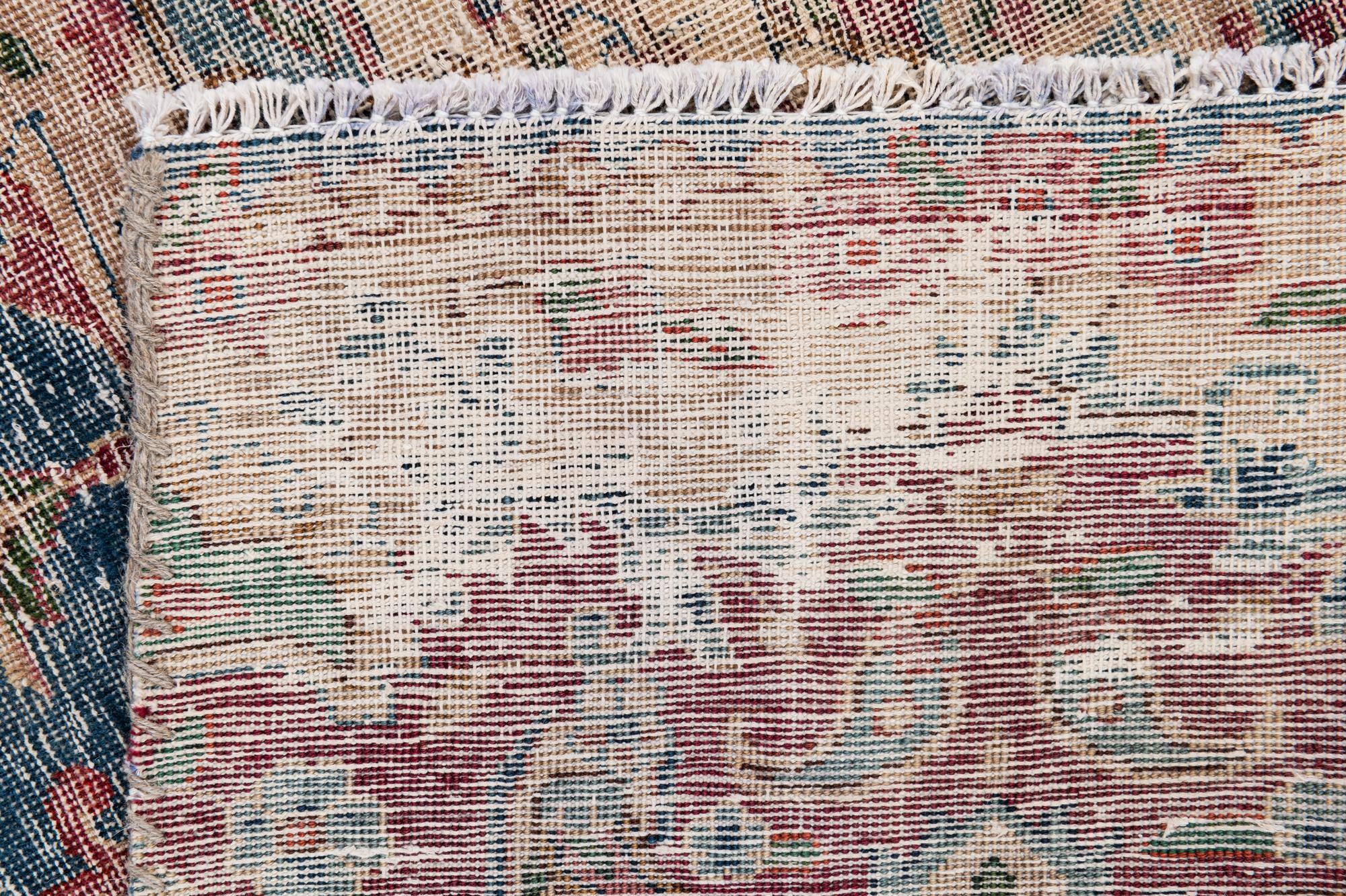 4' 9 x 9' 4 Hand Knotted Ultra Vintage Persian Wool Runner Rug