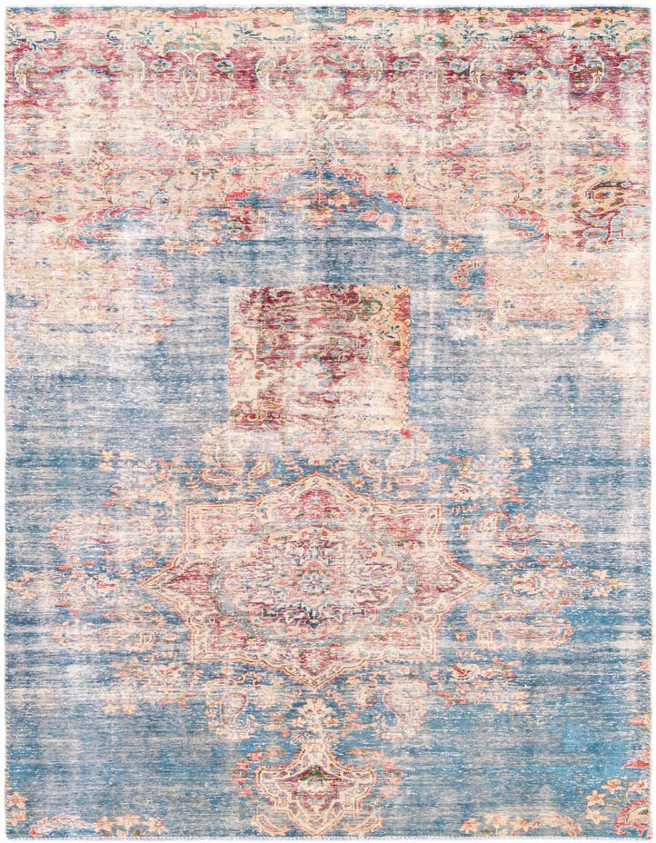  4' 9 x 9' 4  Hand Knotted Ultra Vintage Persian W...
