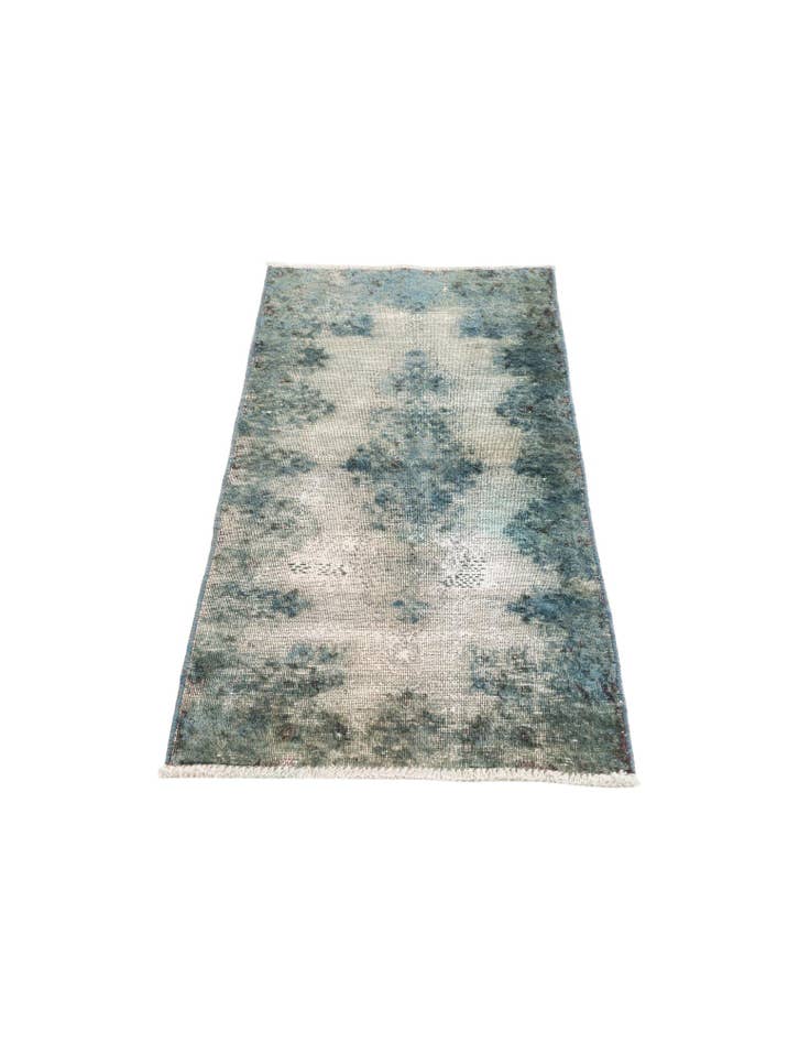 Detail image of 1' 9 x 3' 10 Hand Knotted Ultra Vintage Persian Wool Runner Rug